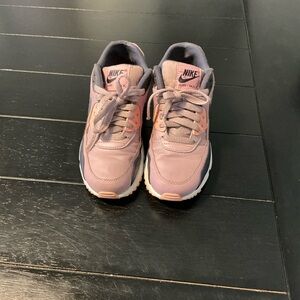 Nike Air Max 90 Youth 4.5 Sneakers - Pink White and purple